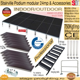 Stairville Podium Modular 24mp si accesorii SET